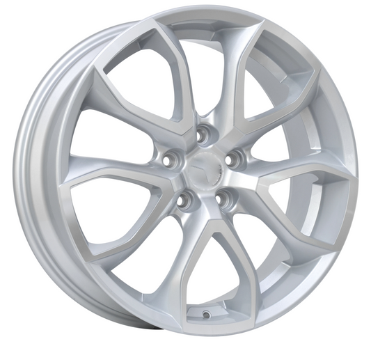LS3 E-Series Pentagon 19 inch Silver Machined REPLICA Wheels