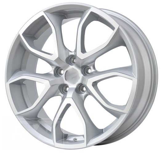 LS3 E-Series Pentagon 19 inch Silver Machined REPLICA Wheels