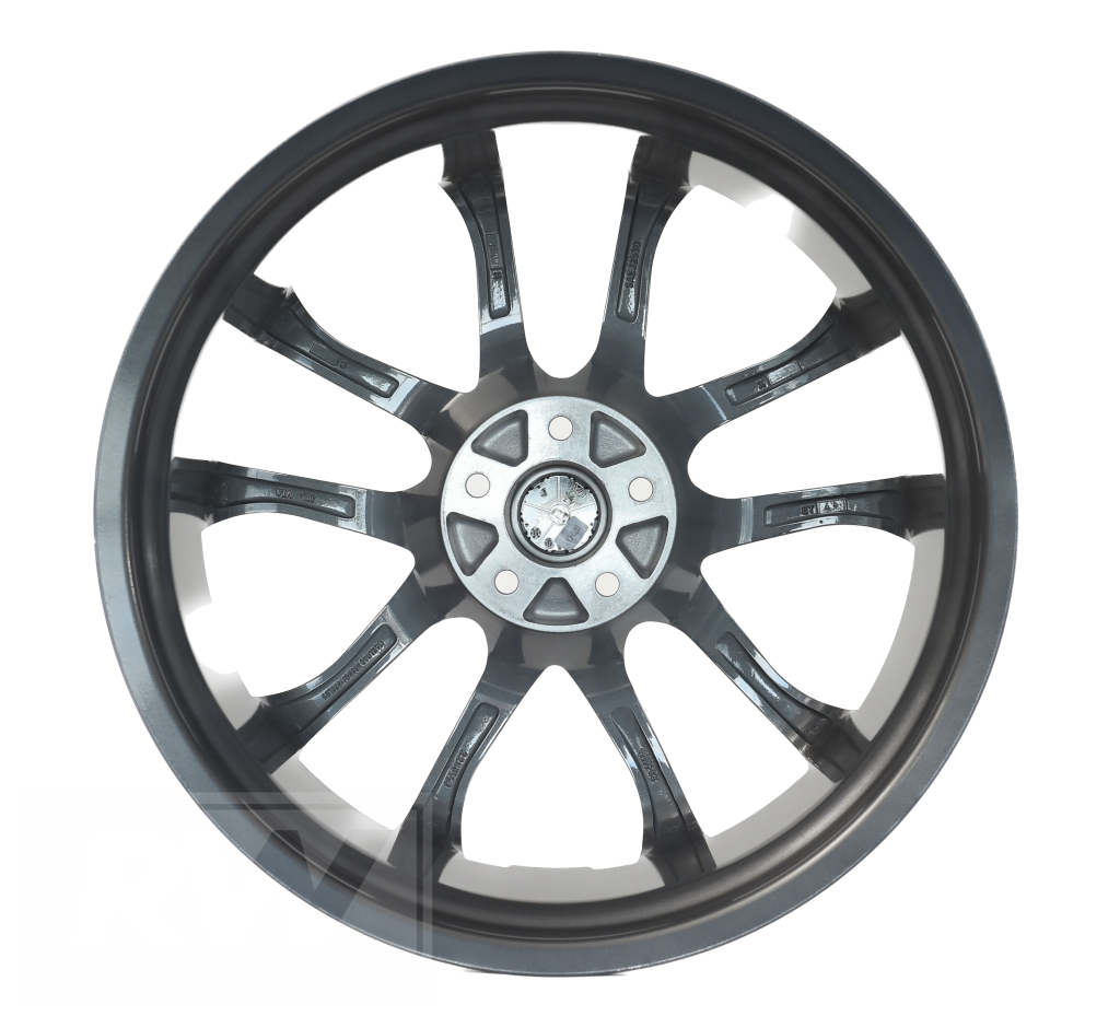 LS3 E-Series Pentagon 22 inch Millennium Grey Machined REPLICA Wheels