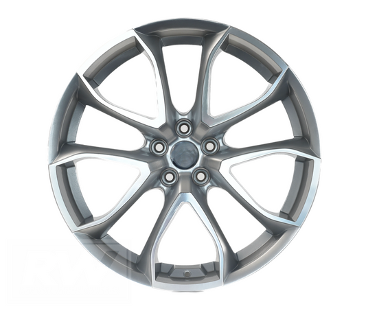 LS3 E-Series Pentagon 22 inch Silver Machined REPLICA Wheels