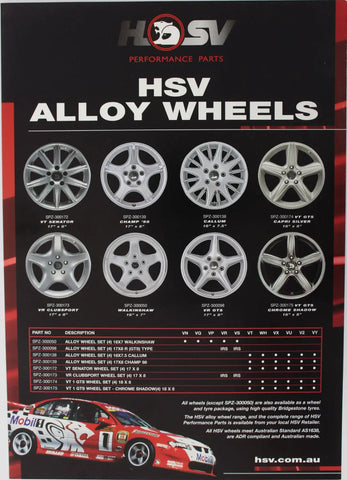 HSV Alloy Wheels