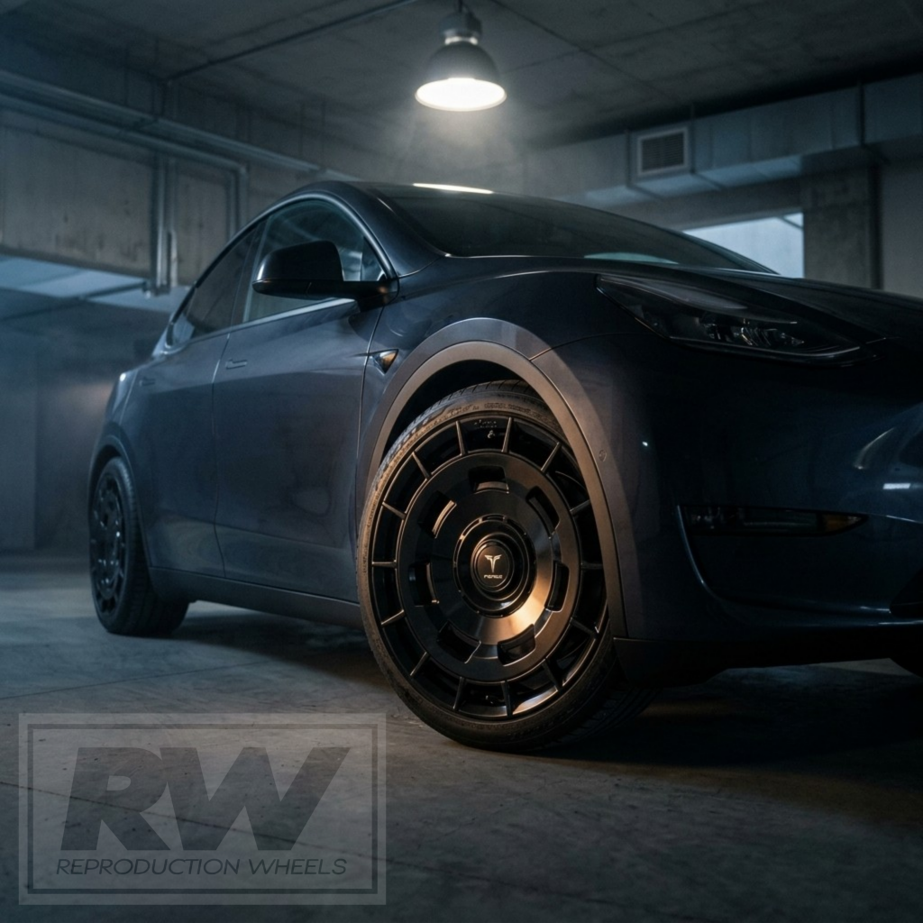 [FORGED] Tesla Y AeroVault 21 inch Gloss Black Wheel