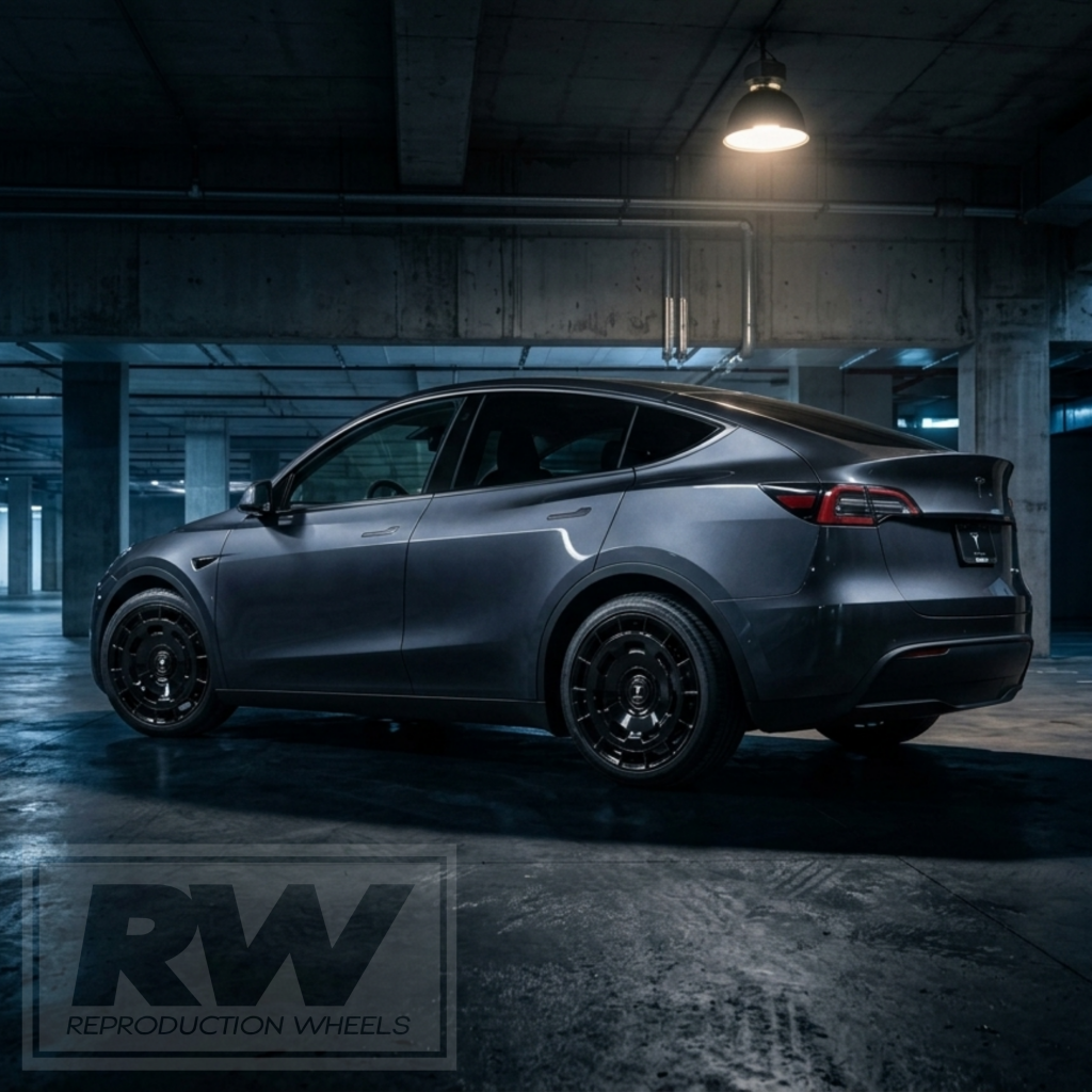 [FORGED] Tesla Y AeroVault 21 inch Gloss Black Wheel