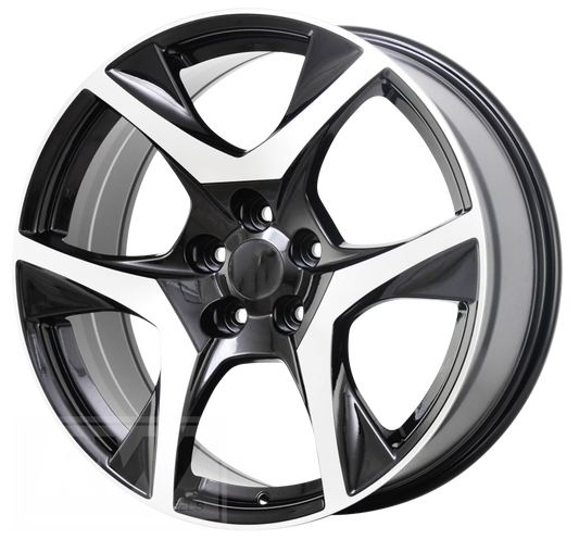 GEN-F2 Clubsport R8 20 inch Black Machined REPLICA Wheels