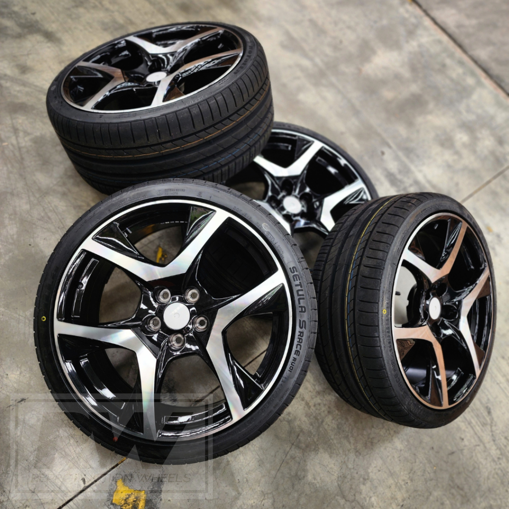 GEN-F2 Clubsport R8 20 inch Black Machined VE VF REPLICA Wheel and Tyre Packages