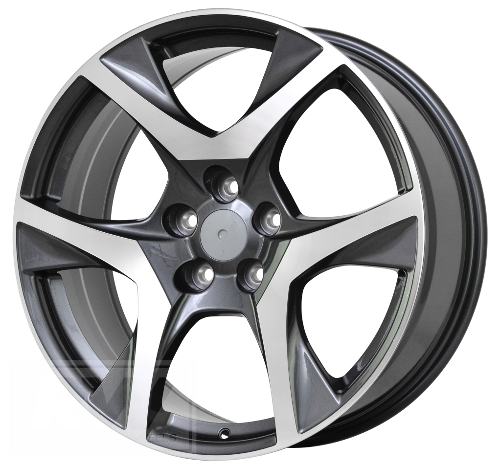 GEN-F2 Clubsport R8 20 inch Grey Machined REPLICA Wheels