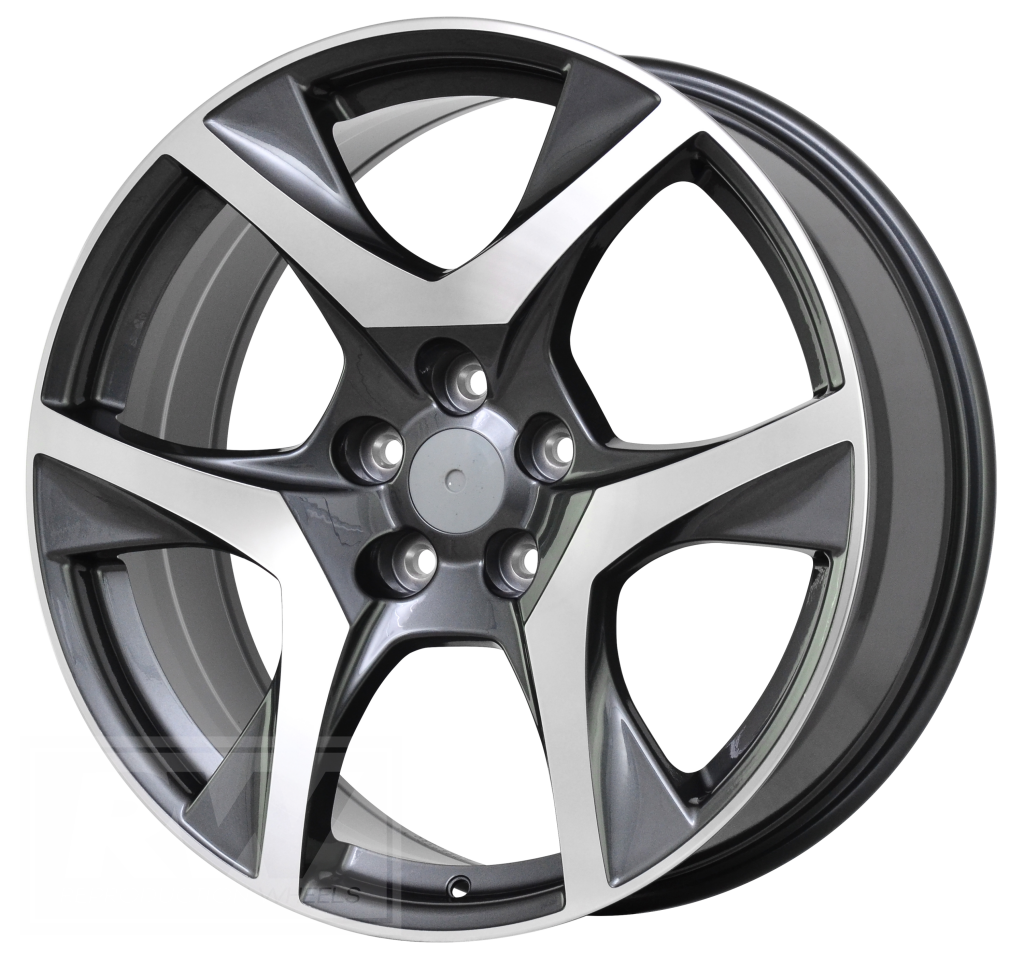 GEN-F2 Clubsport R8 20 inch Grey Machined REPLICA Wheels