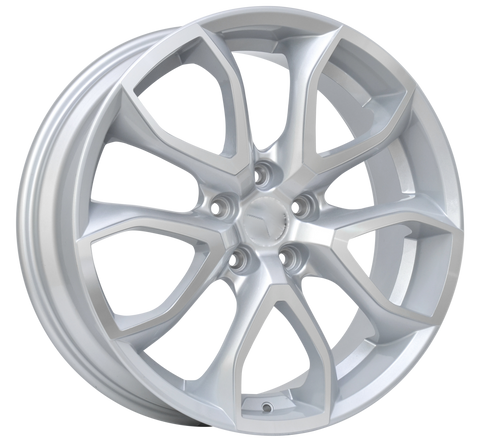 LS3 E-Series Pentagon 19 inch Silver Machined REPLICA Wheels