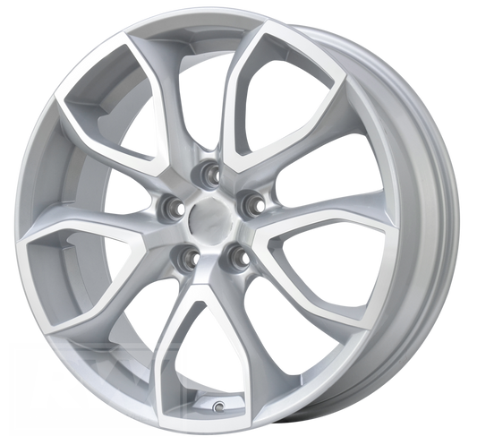 LS3 E-Series Pentagon 19 inch Silver Machined REPLICA Wheels