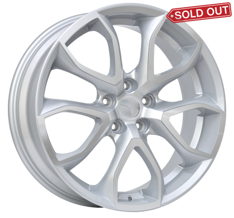 LS3 E-Series Pentagon 20 inch Silver Machined REPLICA Wheels