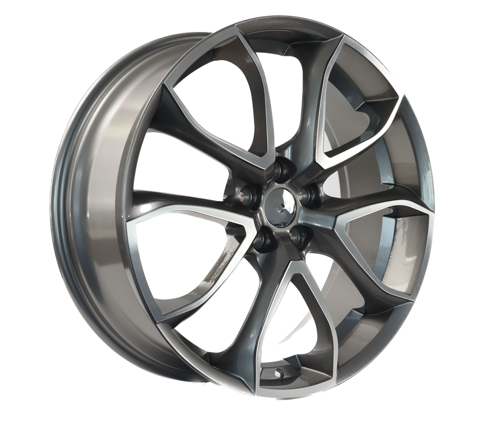 LS3 E-Series Pentagon 22 inch Millennium Grey Machined REPLICA Wheels