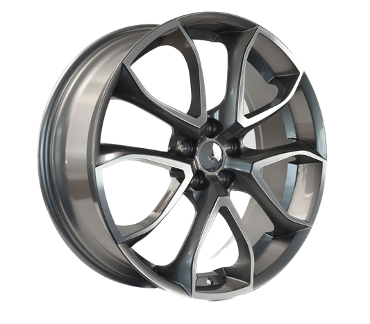 LS3 E-Series Pentagon 22 inch Millennium Grey Machined REPLICA Wheels