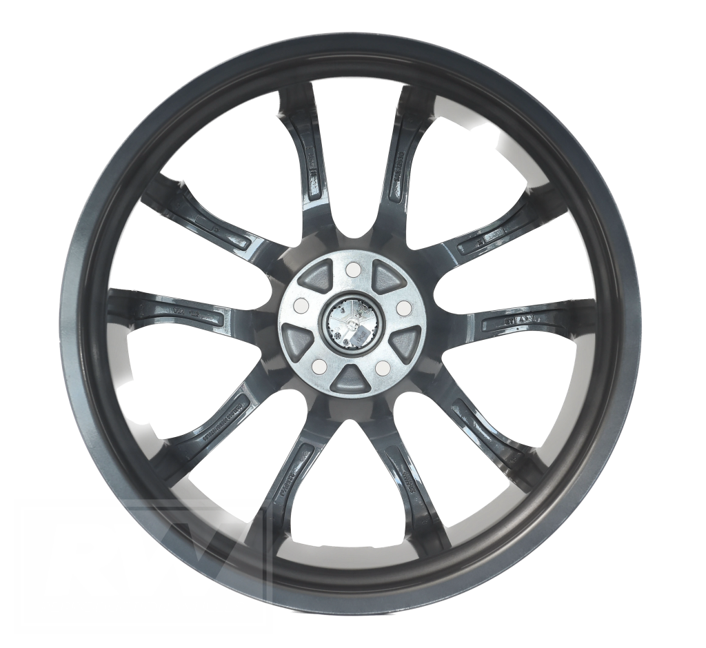 LS3 E-Series Pentagon 22 inch Millennium Grey Machined REPLICA Wheels