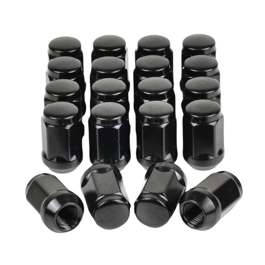 RW Full Set of Acorn Lug Nut Kit fitting for 4 Wheels - Black or Chrome