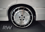 VK VE Group A AERO 19 inch Black Machined REPLICA Directional Wheels (PRE-VE)