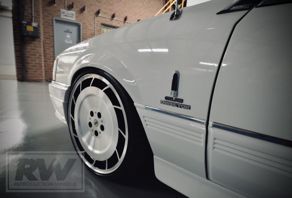 VK VE Group A AERO 19 inch Black Machined REPLICA Directional Wheels (PRE-VE) Alloy Wheels