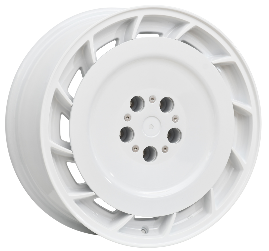 VK VE Group A AERO 19 inch White REPLICA Directional Wheels Alloy Wheels
