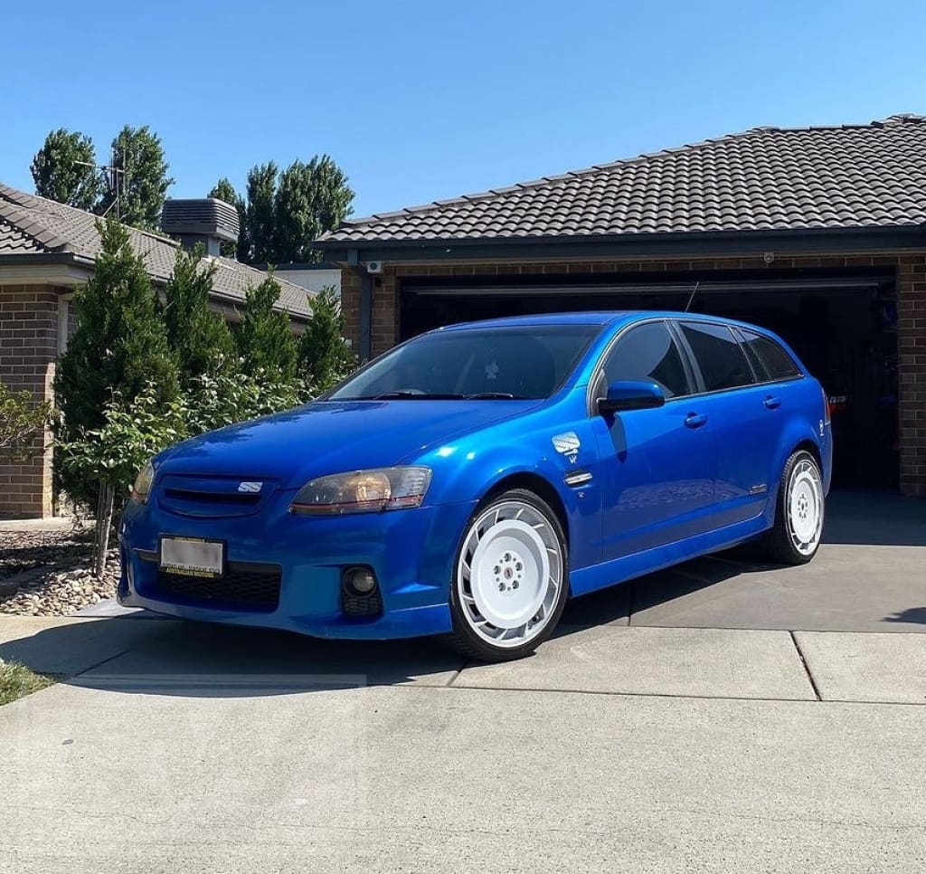 VK VE Group A AERO 20 inch White REPLICA Directional Wheels Alloy Wheels